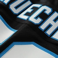 Maillot de joueur retraité authentique Mitchell & Ness Luke Kuechly noir des Carolina Panthers 2013