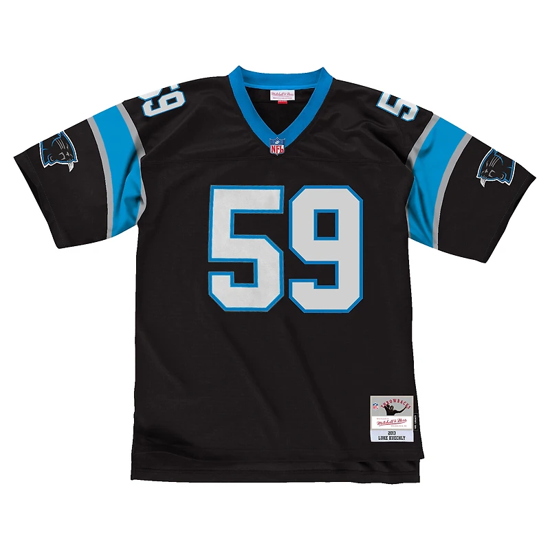 Men's Mitchell & Ness Luke Kuechly Black Carolina Panthers 2013 Legacy Throwback Replica Jersey