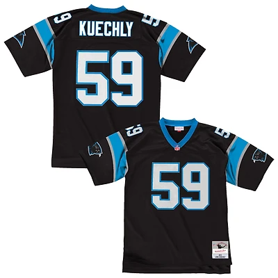 Men's Mitchell & Ness Luke Kuechly Black Carolina Panthers 2013 Legacy Throwback Replica Jersey