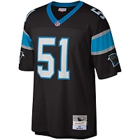 Maillot réplique Mitchell & Ness Sam Mills noir Carolina Panthers Legacy pour hommes