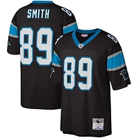 Maillot réplique Mitchell & Ness Steve Smith noir Carolina Panthers Legacy pour hommes