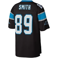 Maillot réplique Mitchell & Ness Steve Smith noir Carolina Panthers Legacy pour hommes