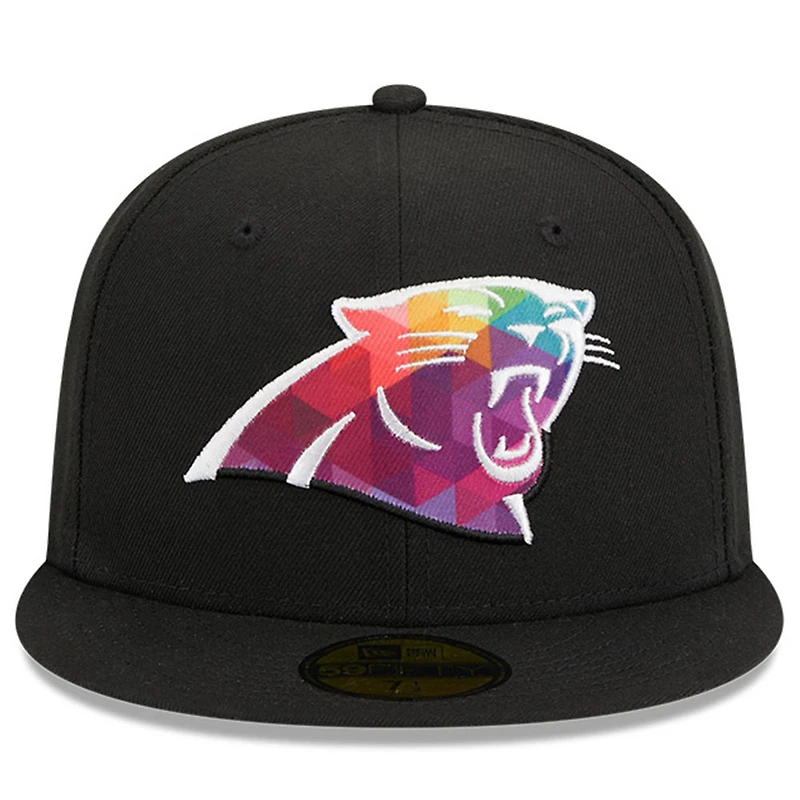 Casquette ajustée 59FIFTY NFL Crucial Catch 2023 New Era pour hommes, noirs Carolina Panthers