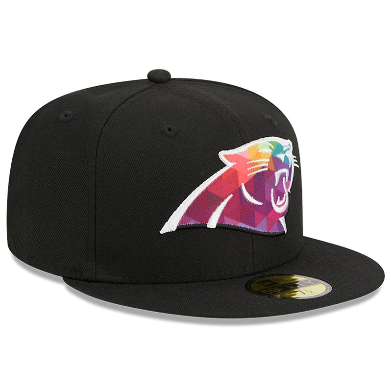 Casquette ajustée 59FIFTY NFL Crucial Catch 2023 New Era pour hommes, noirs Carolina Panthers