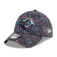 Casquette New Era noire Carolina Panthers 2025 NFL Crucial Catch 39THIRTY Flex pour homme