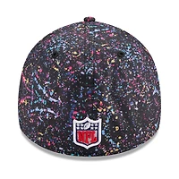 Casquette New Era noire Carolina Panthers 2025 NFL Crucial Catch 39THIRTY Flex pour homme