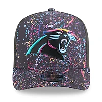 Casquette snapback 9FIFTY noire New Era pour homme, motif NFL Crucial Catch 2025 des Carolina Panthers