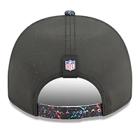 Casquette snapback 9FIFTY noire New Era pour homme, motif NFL Crucial Catch 2025 des Carolina Panthers