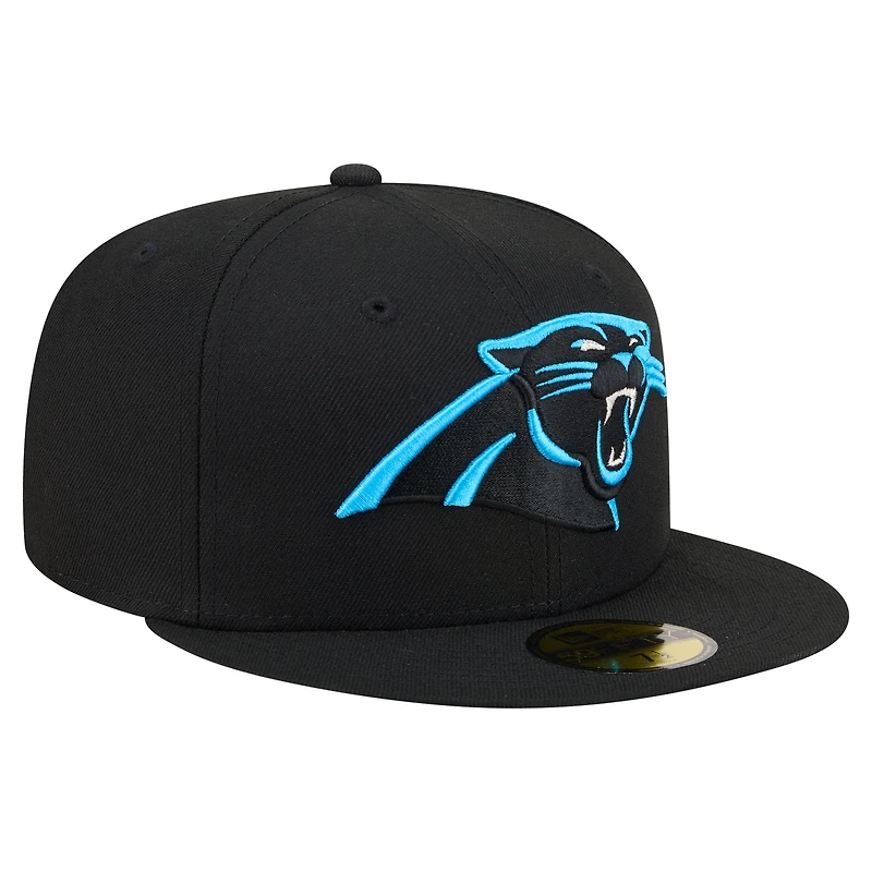Casquette ajustée New Era bleue Carolina Panthers 59FIFTY pour homme