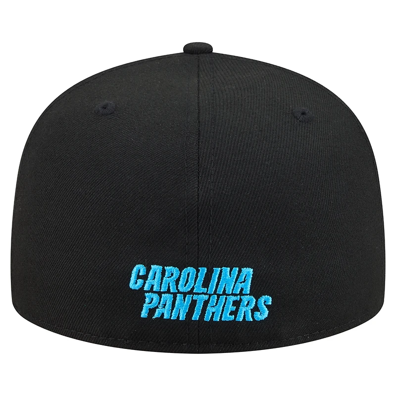 Casquette ajustée New Era bleue Carolina Panthers 59FIFTY pour homme