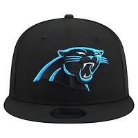 Men's New Era  Black Carolina Panthers 9FIFTY Snapback Hat