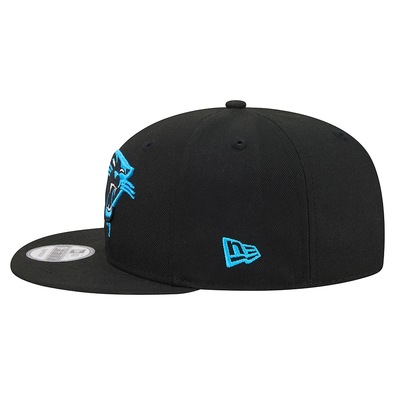 Men's New Era  Black Carolina Panthers 9FIFTY Snapback Hat