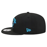 Men's New Era  Black Carolina Panthers 9FIFTY Snapback Hat