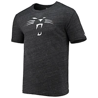 T-shirt à trois mélanges avec logo alternatif des Panthers de la Caroline noirs New Era pour homme