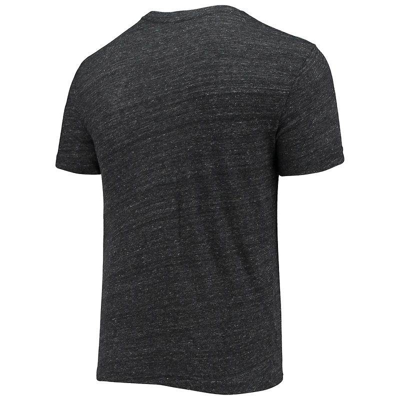 T-shirt à trois mélanges avec logo alternatif des Panthers de la Caroline noirs New Era pour homme