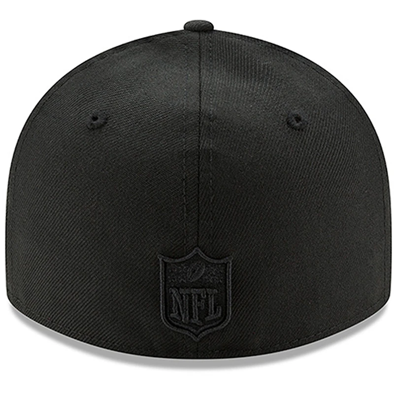 Casquette ajustée 59FIFTY II à profil bas Carolina Panthers New Era pour homme, noir sur