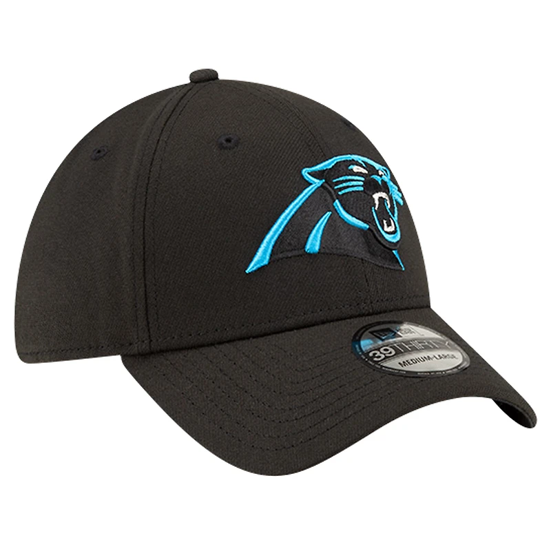 Casquette flexible classique 39THIRTY des Panthers de la Caroline New Era pour hommes, noire