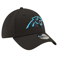 Casquette flexible classique 39THIRTY des Panthers de la Caroline New Era pour hommes, noire