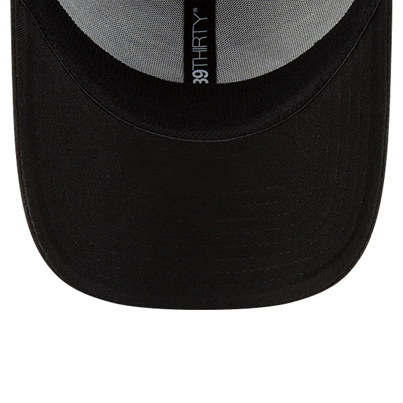 Casquette flexible classique 39THIRTY des Panthers de la Caroline New Era pour hommes, noire