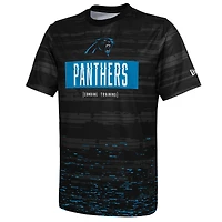 T-shirt à manches longues pour homme Carolina Panthers noir New Era