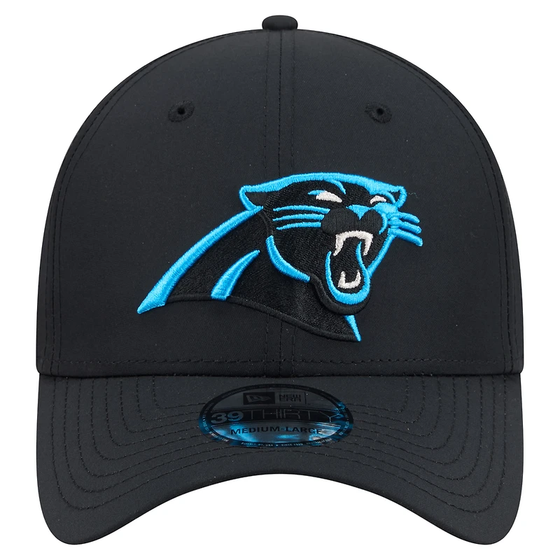 Casquette New Era bleue Carolina Panthers Core Team 39THIRTY Flex pour homme