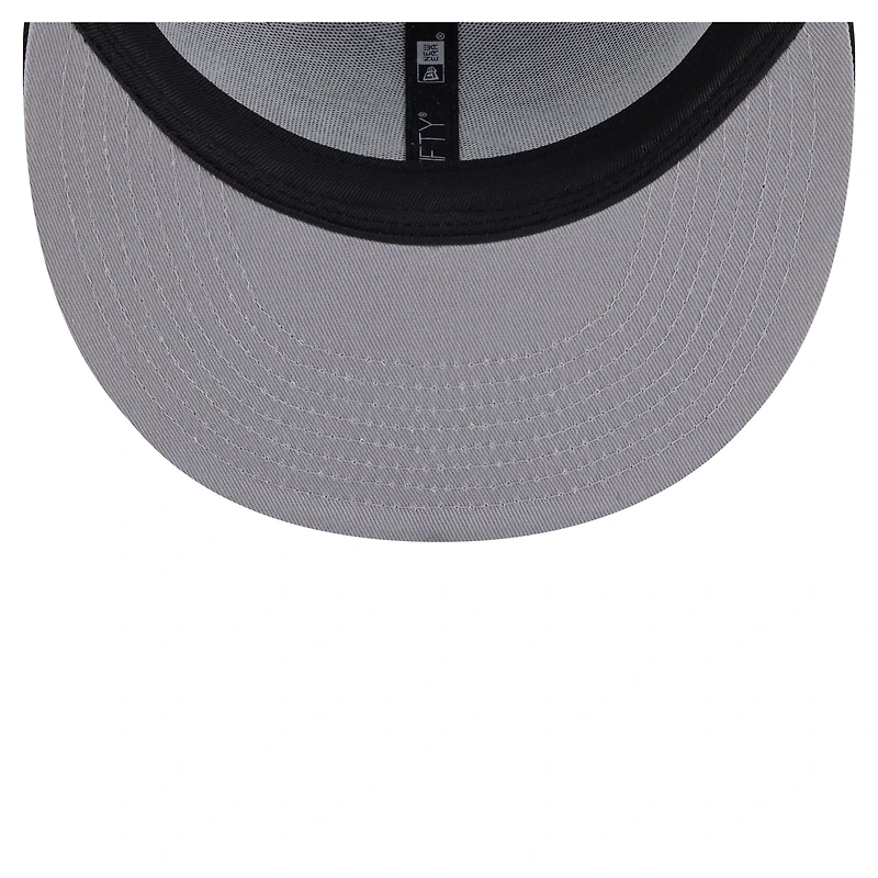 Casquette trucker snapback New Era 9FIFTY Core Team pour homme, noire, Carolina Panthers