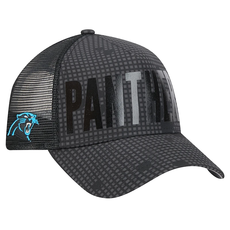 Casquette ajustable 9FORTY pour homme avec texte ton sur ton et encre de minuit des Carolina Panthers de New Era
