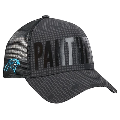 Casquette ajustable 9FORTY pour homme avec texte ton sur ton et encre de minuit des Carolina Panthers de New Era