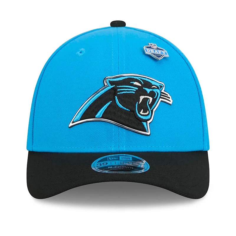 Men's New Era Blue/Black Carolina Panthers 2026 NFL Draft 39THIRTY M-Crown Flex Hat