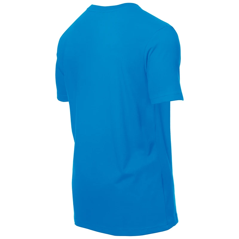 T-shirt bleu New Era pour homme, camp d'entraînement NFL 2025 des Carolina Panthers