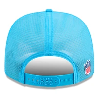 Casquette ajustable New Era bleue Carolina Panthers 2025 Sideline 9SEVENTY Trucker pour homme