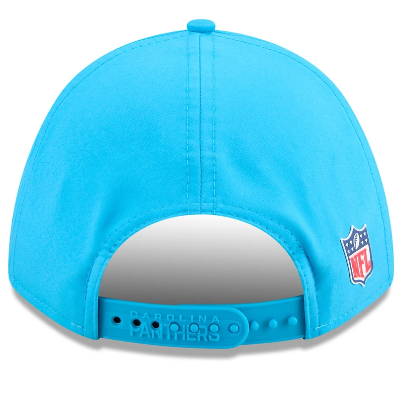 Casquette ajustable M-Crown 9FORTY bleue New Era pour homme, édition 2025 des Carolina Panthers
