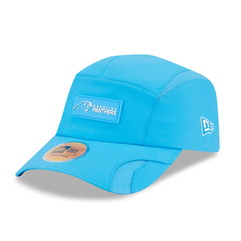 Casquette ajustable Sideline Runner 2025 bleue New Era pour homme des Carolina Panthers