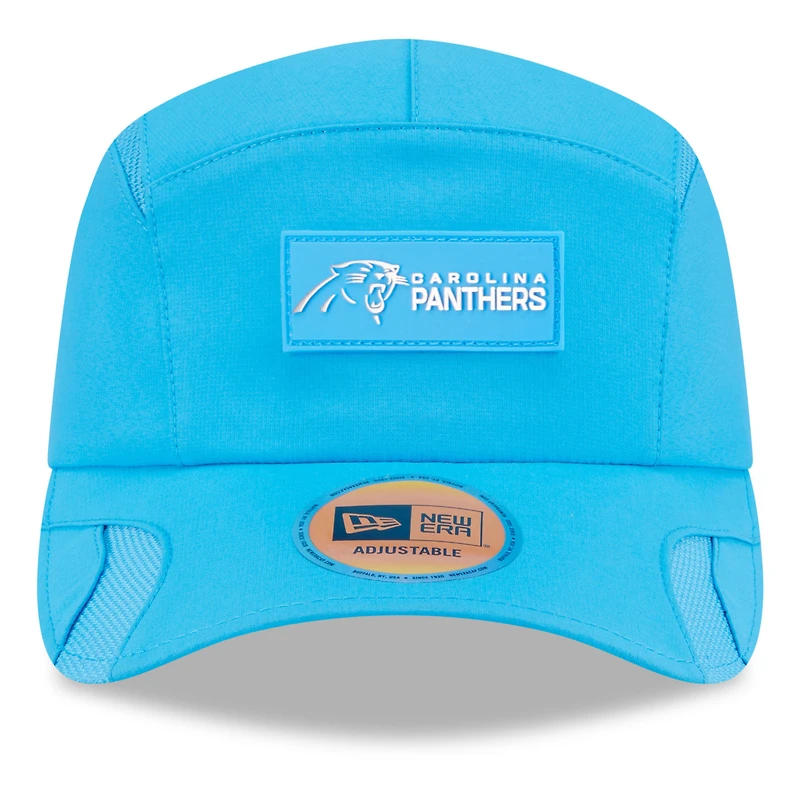 Casquette ajustable Sideline Runner 2025 bleue New Era pour homme des Carolina Panthers