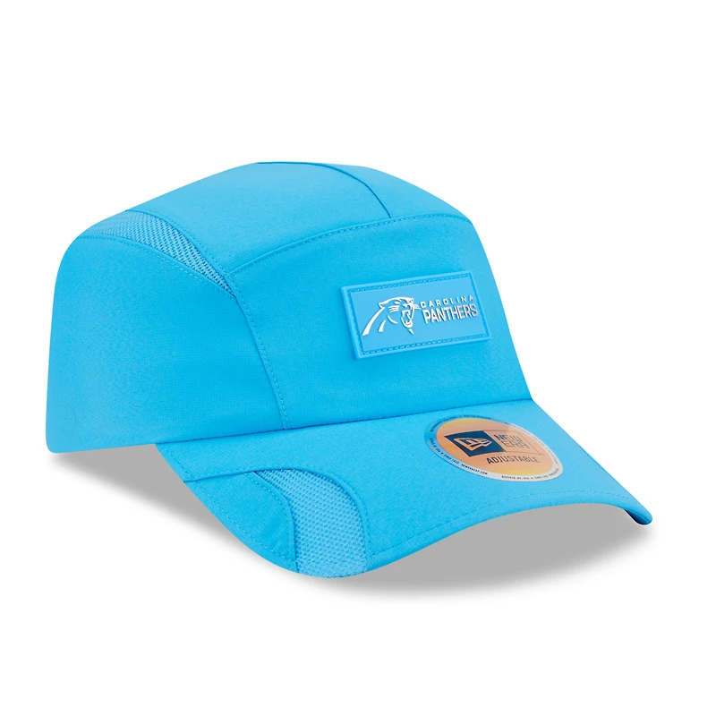 Casquette ajustable Sideline Runner 2025 bleue New Era pour homme des Carolina Panthers