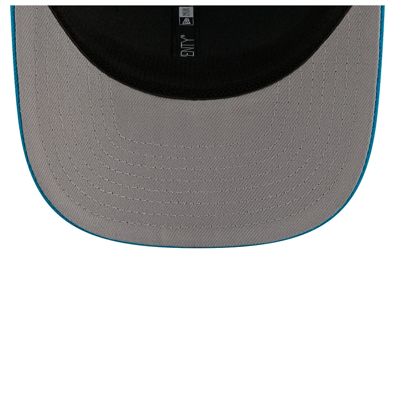 Casquette trucker ajustable New Era bleue Carolina Panthers 9SEVENTY pour homme
