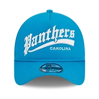 Casquette ajustable 9FORTY Calibre Trucker 9FORTY des Carolina Panthers bleue New Era pour hommes