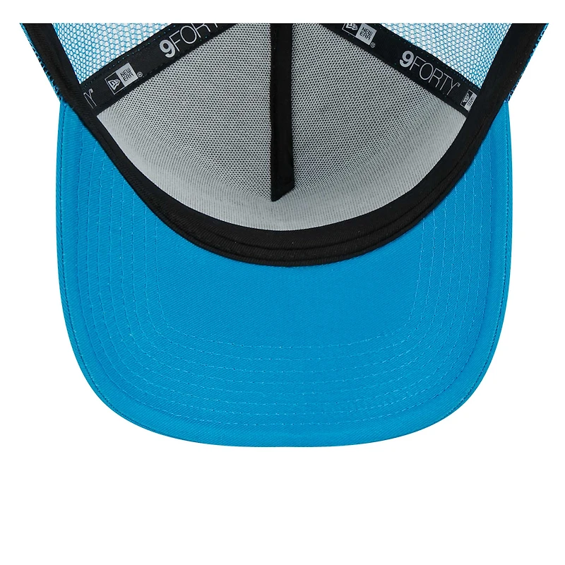 Casquette ajustable 9FORTY Calibre Trucker 9FORTY des Carolina Panthers bleue New Era pour hommes