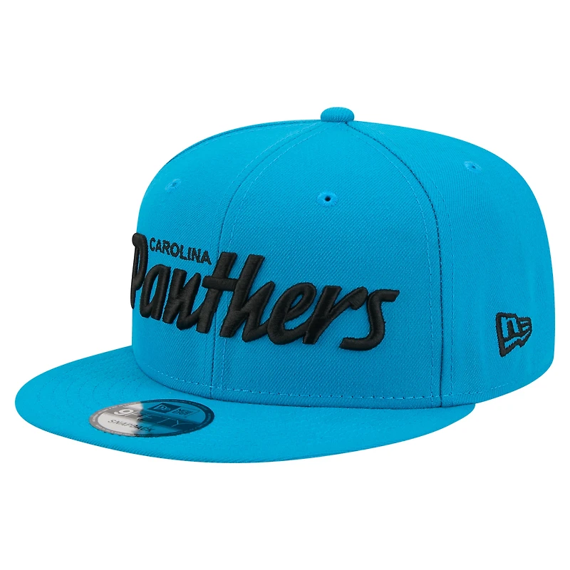 Casquette snapback New Era 9FIFTY Core Team Script bleue pour homme