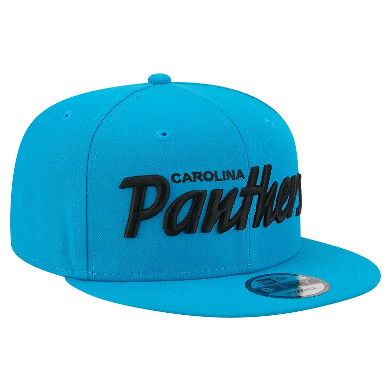 Casquette snapback New Era 9FIFTY Core Team Script bleue pour homme