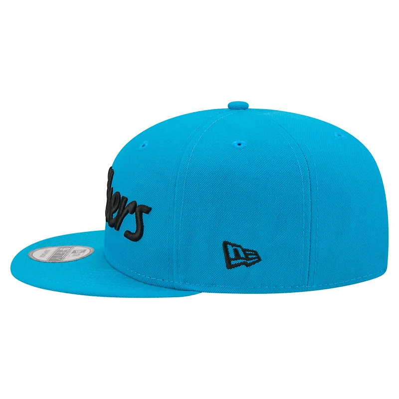 Casquette snapback New Era 9FIFTY Core Team Script bleue pour homme