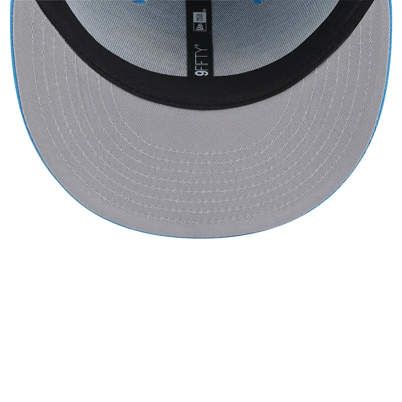 Casquette à visière plate 9FIFTY bleue des Panthers de la Caroline de New Era pour homme