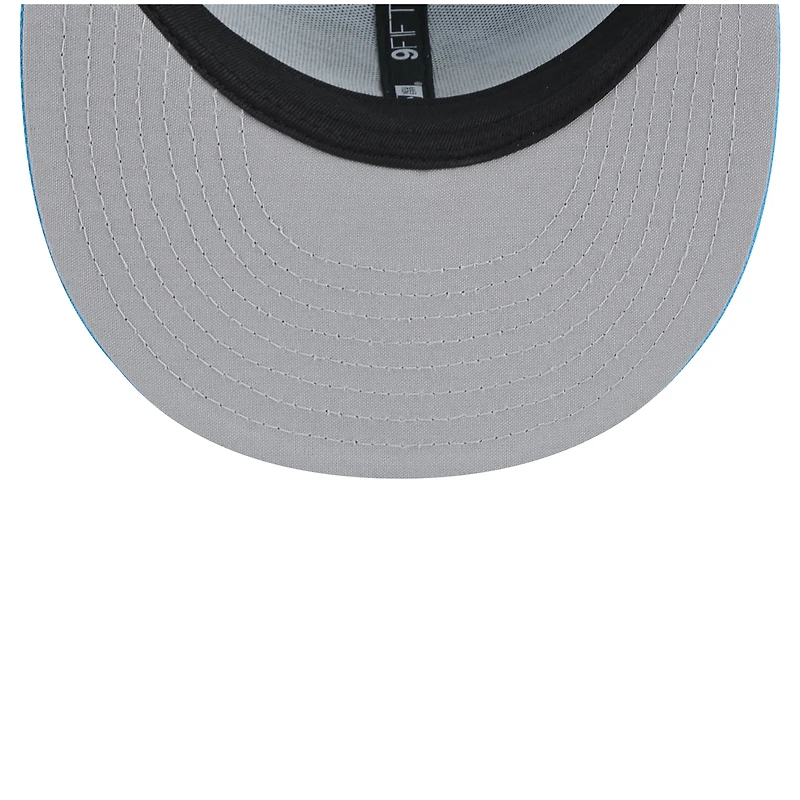 Casquette snapback Main Trucker 9FIFTY bleue des Carolina Panthers de New Era pour homme