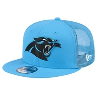 Casquette snapback Main Trucker 9FIFTY bleue des Carolina Panthers de New Era pour homme