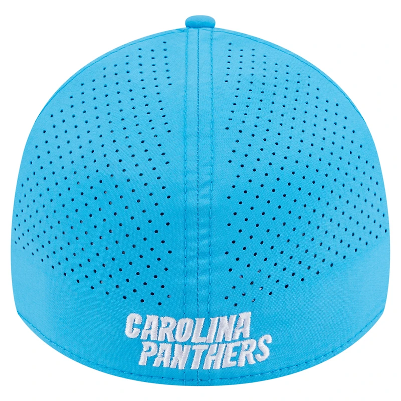 Men's New Era Blue Carolina Panthers Perforated 39THIRTY Flex Hat