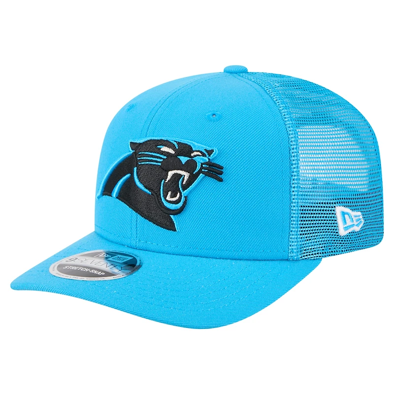 Casquette ajustable extensible à boutons-pression New Era bleue Carolina Panthers Team Collection 9SEVENTY pour homme