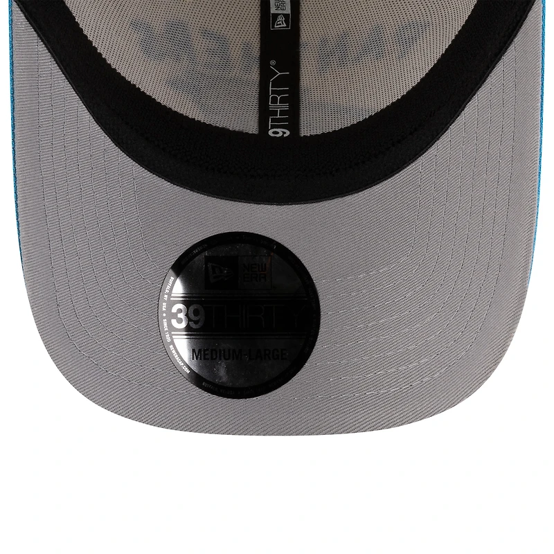 Casquette New Era 39THIRTY Flex crème/bleue Carolina Panthers 2025 NFL Draft pour homme