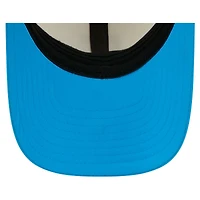 Casquette New Era Flex crème/bleue Carolina Panthers, camp d'entraînement NFL 2026, modèle 39THIRTY.