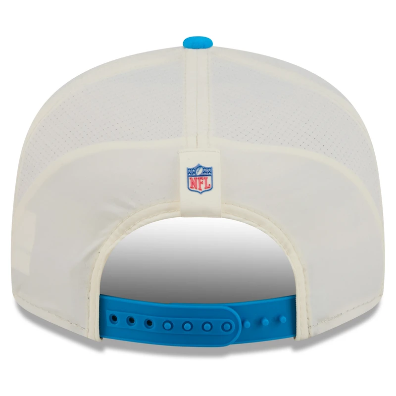Men's New Era Cream/Blue Carolina Panthers 2026 NFL Training Camp 9FIFTY Snapback Hat