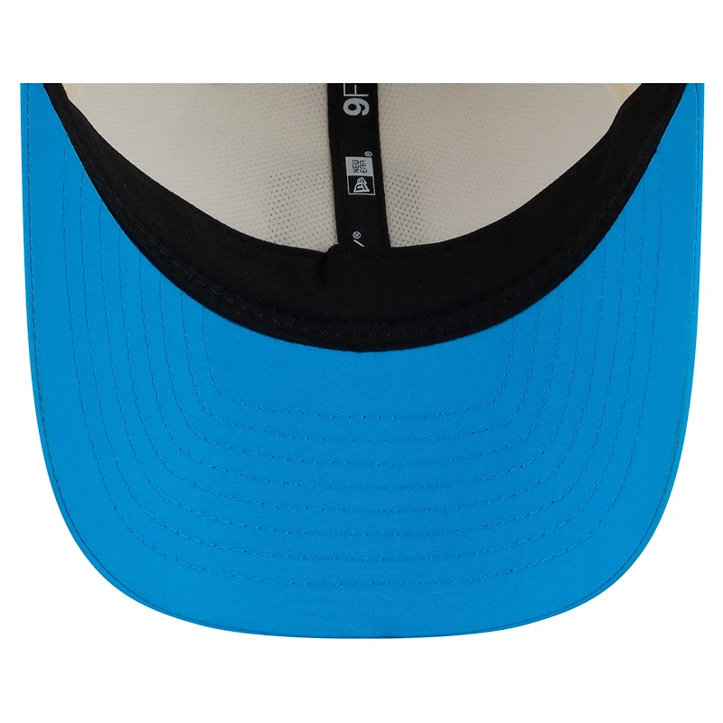 Men's New Era Cream/Blue Carolina Panthers 2026 NFL Training Camp 9FORTY Adjustable Hat